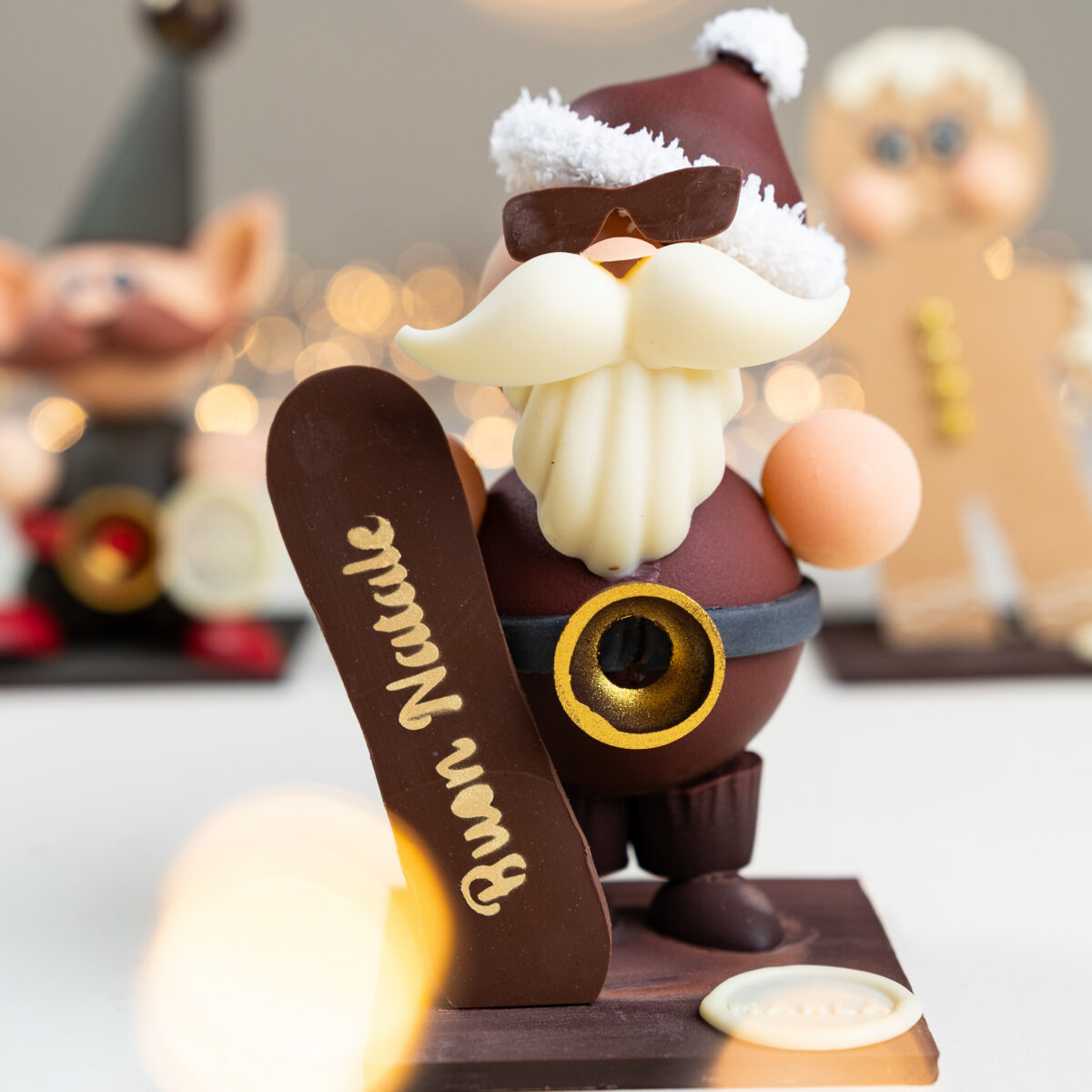 Dark chocolate Santa Claus
