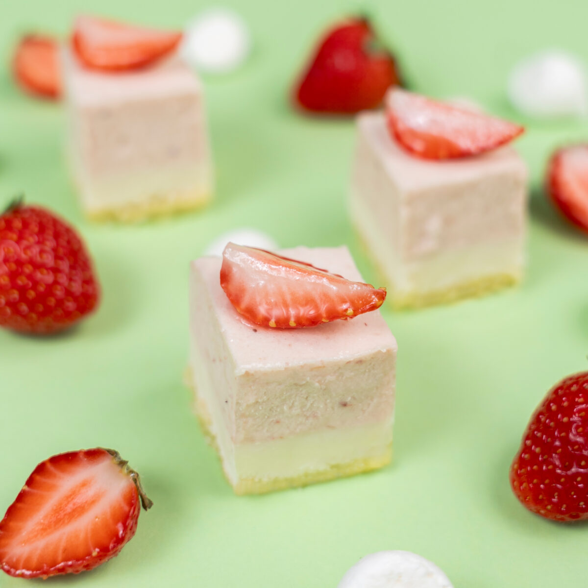 Yogurt and strawberry